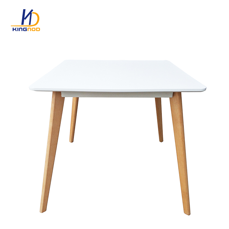 modern dining table new design MDF dining table beech wood legs