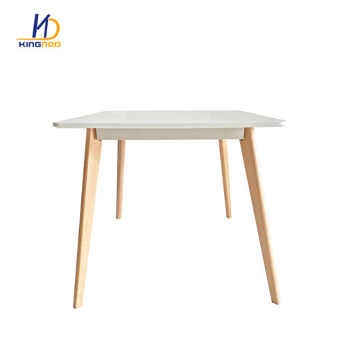 modern table new design MDF dining table beech wood legs