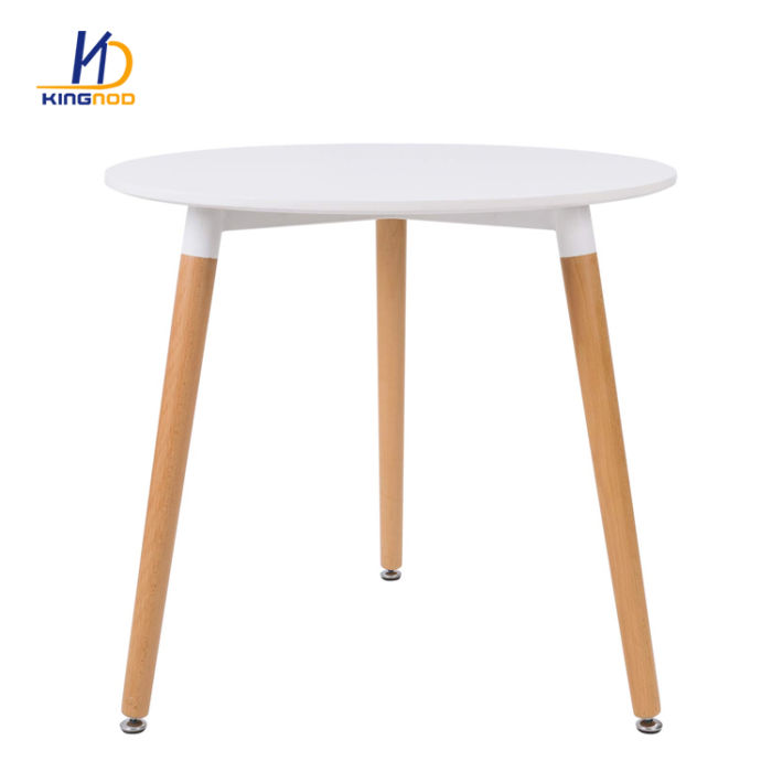 round high top dinning table with solid beech wood legs