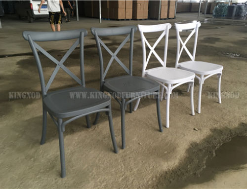 KINGNOD Cross Back Plastic Chair For Wedding Event, C-529