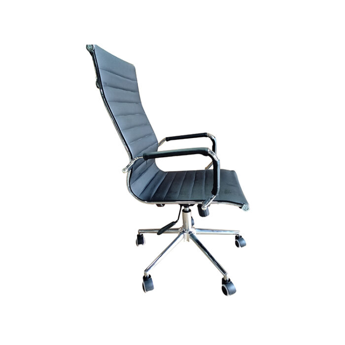 Kingnod High Back Black Leather Swivel Office Chair With Wheels OC-625 H - Image 3