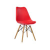 KINGNOD Eames Tulip PP Plastic Dining Chair Beech Wood Leg C-516 - Image 2