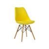 KINGNOD Eames Tulip PP Plastic Dining Chair Beech Wood Leg C-516