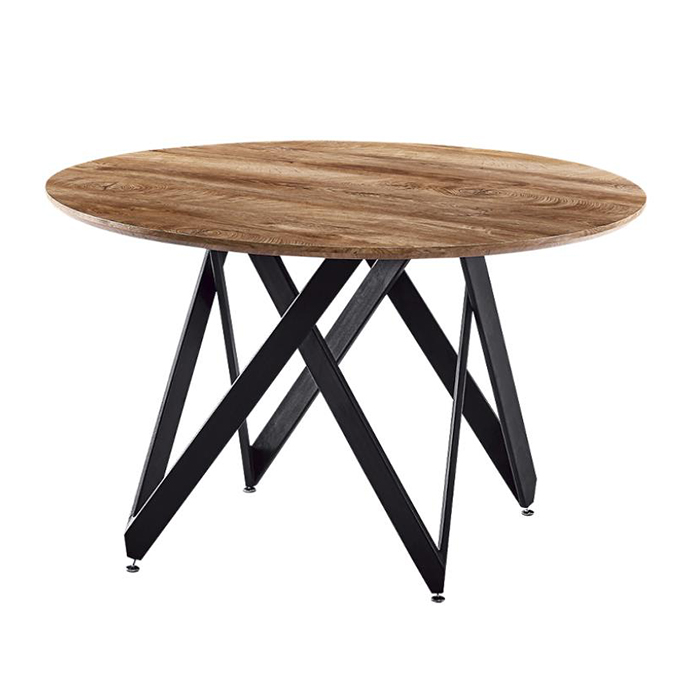 Kingnod Mdf Metal Round Table Dt 215, Round Mdf Table