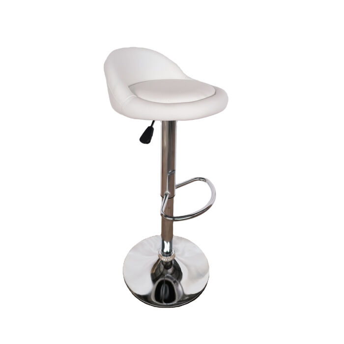 Wholesale Modern PU Leather Adjustable Swivel Chrome Base Bar Stool BC075 - Image 3