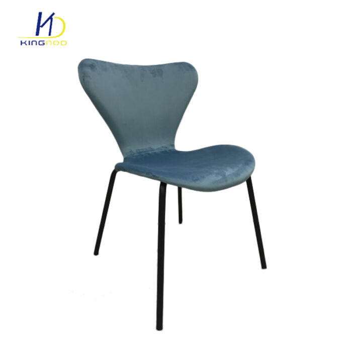 Cheap price popular home furniture Velvet dining chair with painted legs C-299 Velvet