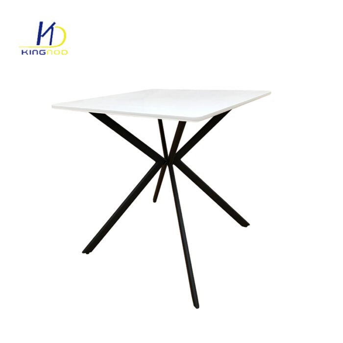 KINGNOD new design MDF top metal frame  dining table DT-2004 - Image 2