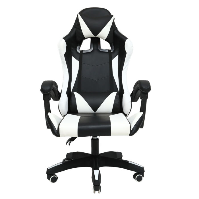 Swivel PC Gaming Chair, Ergonomic Recliner Seat with Footrest and Lumbar Support OC-877