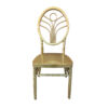 Gold Stacking Design Iron Wedding Party Banquet Chair C-485