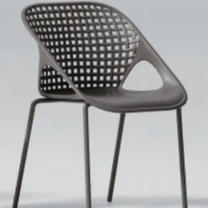 Patio Dining Outdoor Plastic Restaurant Chair C-900 - Image 2