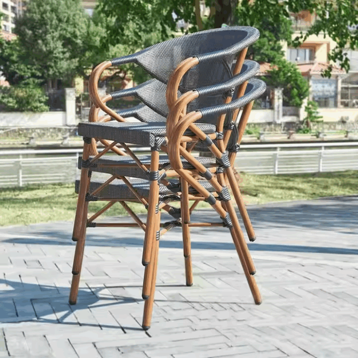 Eco-friendly Teslin Furniture Rattan Armchair for Outdoor TCS-024