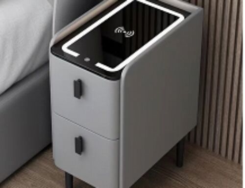 🌟 UPGRADE YOUR BEDROOM! Meet the E1 Smart Nightstand – Charging, Lighting & Security in One! 🌟